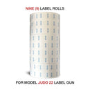 CREDIT PRICE CASH PRICE LABELS(9 ROLLS – JUDO 22)