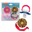 SET DE CLIP DE CHUPETE DONUT PARA BEBÉ FISHER PRICE C12 / UOM C12