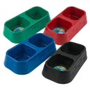 BOLSA DOBLE DE COMIDA Y AGUA COLORES ASORTIDOS PK6  /  UOM C24