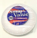 PLATO DE PAPEL BLANCO 9in C12