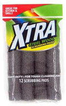 ESPONJA XTRA ACERO INOXIDABLE 12 PADS DE FREGADO PK12  /  UOM M48