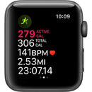 Apple Watch Series 3 (GPS) 42mm Space GrayAluminum Case with Black Sport Band