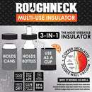 ROUGHNECK METAL MULTI-USE CAN COOLER 6 PIECES PER DISPLAY