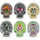 SKULL GLASS ASHTRAY 6 PIECES PER DISPLAY