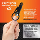 CORTAUÑAS CON LUPA ROUGHNECK 6 PIEZAS POR DISPLAY