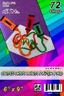 Bloc de Papel de Construcción, 6x9, 72 Hojas (Paquete de 48)