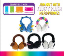 AURICULARES DE FELPA CON CABLE DE 10 PIES VARIEDAD DE EXPOSITOR DE SUELO 42 PIEZAS POR EXPOSITOR