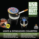 CIGARETTE BUTT BUCKET ASHTRAY 6 PIECES PER DISPLAY