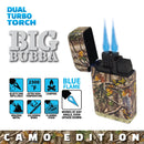 CAMO BIG BUBBA TORCH LIGHTER 15 PIECES PER DISPLAY