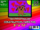 Bloc de Papel de Construcción, 9x12, 36 Hojas (Paquete de 48)